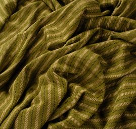 Teplejší žakárový úplet proužky olivový