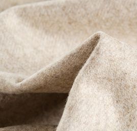 Vlněná látka kostýmová tvíd pastel béžová