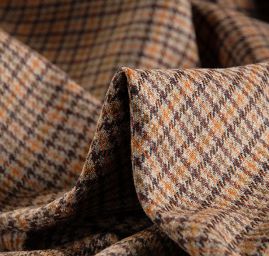 Kostýmová látka Esterházy hnědobéžová