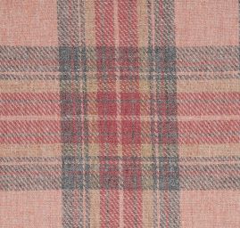 Vlněná kostýmová látka káro starorůžová