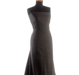 Kostýmová látka Esterházy glenček černošedá