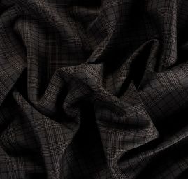 Kostýmová látka Esterházy glenček černošedá