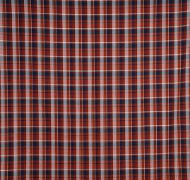 Vlněná kostýmovka vzor velké kostky hnědomodrá