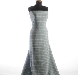 Vlněná kostýmová látka imitace ručně tkané látky