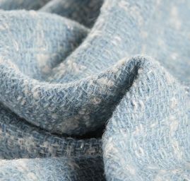 Vlněná kostýmová látka imitace ručně tkané látky