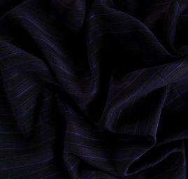 Kostýmová látka proužek černofialová