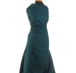 Bavlněná keprová látka petrolej