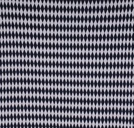 Efektní teplejší úplet s geometrickým motivem modrobílý