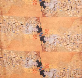 Žoržetová pletenina design MarLen tisk Klimt