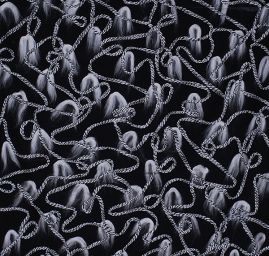 Efektní látka geometrický vzor