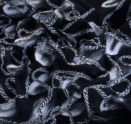 Efektní látka geometrický vzor