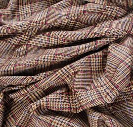 Střižní vlna vzor Esterházy fialovohnědá