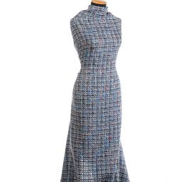 Exkluzivní kostýmová látka modrá