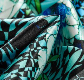 Atlas kupón leknín modrozelený