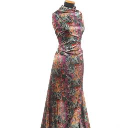 Atlas vzor vlčí mák/orchidej