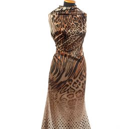 Atlas kupón puntíky/zvířecí vzor 