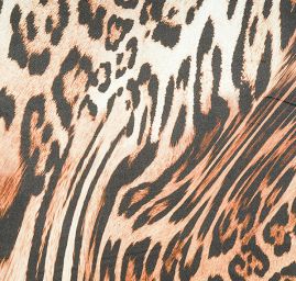 Atlas kupón puntíky/zvířecí vzor 