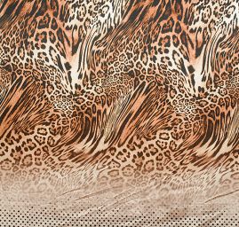 Atlas kupón puntíky/zvířecí vzor 