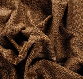 Vlněná látka tvíd kostýmová sv. hnědá/tm. hnědá