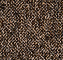 Vlněná látka tvíd kostýmová černá/hnědá