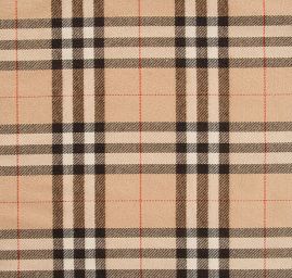Kostýmová látka vzor kostky tartan burberry