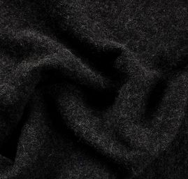 Vařená vlna pletenina antracit