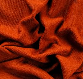 Vlněná látka buklé skořicově hnědá