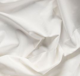 Samet bavlněný pružný lomená bílá