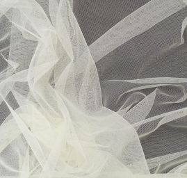 Tyl pružný jemný lomená bílá