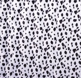 Metráž - imitace zvířecí srsti - dalmatin