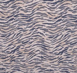 Látka samet - imitace zvířecí srsti zebra hnědá