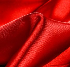 Satén taft pružný tmavší červený