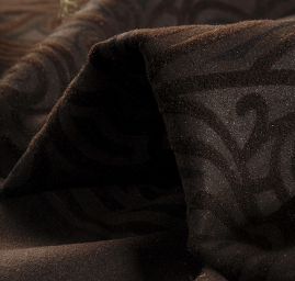 Kabátová látka imitace alcantary hnědá