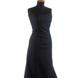 Vařená vlna tmavě modré barvy