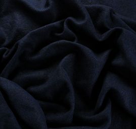 Vařená vlna tmavě modré barvy