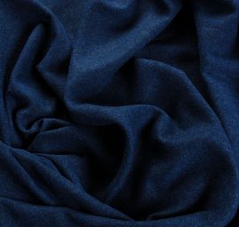 Vlněná látka tvíd kostýmovka modré barvy