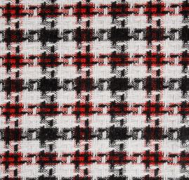 Kostýmová látka imitace ručně tkaná tmavě červená