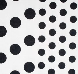 Úplet středně silný Punto tisk puntíky černobílé