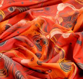 Úplet středně silný Punto tisk abstrakt