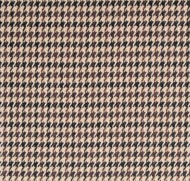 Kostýmová látka vzor pepito hnědočerná