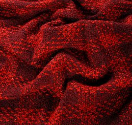 Vlněná kostýmovka imitace ručně tkané látky 