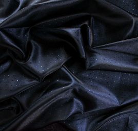 Podšívka žakárová kostky tmavě modrá