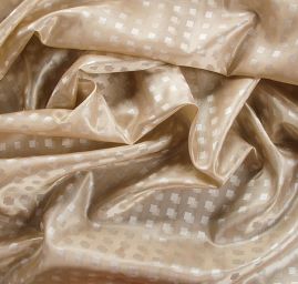 Podšívka taftová žakár kostky slonová kost