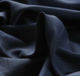 Podšívka polyester PONGE matná tmavě modrá
