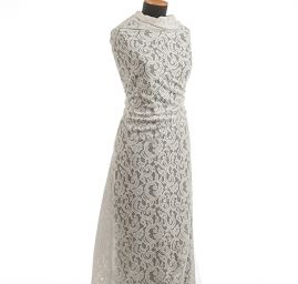 Krajka vzorový tyl slonová kost