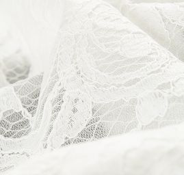 Krajka vzorový tyl slonová kost