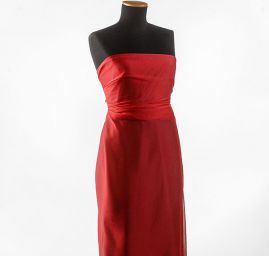 Šifon šanžán červenočervený