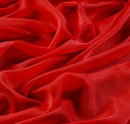 Šifon šanžán červenočervený