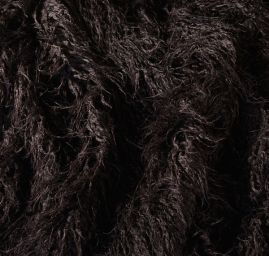 Imitace zvířecí srsti kašmírské kozy černá