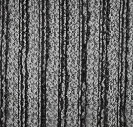 Krajka pružná volánky/flitry černá